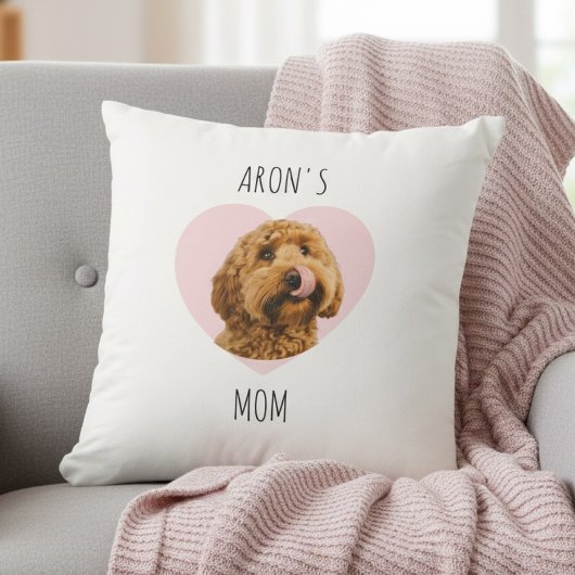 Personalized Dog Mom | Custom Pet Photo  クッション
