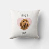 Personalized Dog Mom | Custom Pet Photo  クッション (裏面)