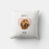 Personalized Dog Mom | Custom Pet Photo  クッション (正面)