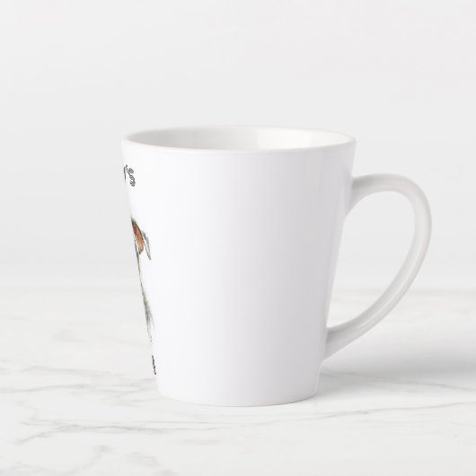 Personalized Dog Mom Latte Mug | Custom Gift カフェラテマグ (右)
