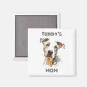 Personalized Dog Mom Magnet | Custom Gift マグネット (正面/裏面)