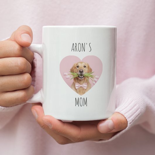 Personalized Dog Mom Mug with Photo | Custom Pet コーヒーマグカップ