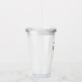 Personalized Dog Mom Photo Acrylic Tumbler  アクリルタンブラー (右)