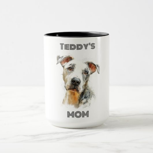 Personalized Dog Mom Photo Combo Mug | Custom Gift マグカップ (中央)