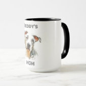 Personalized Dog Mom Photo Combo Mug | Custom Gift マグカップ (正面右)