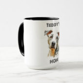 Personalized Dog Mom Photo Combo Mug | Custom Gift マグカップ (正面左)