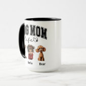 Personalized Dog Mom photo – Happy Mother’s Day マグカップ (正面左)