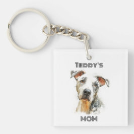 Personalized Dog Mom Photo Keychain | Custom Gift キーホルダー