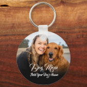 Personalized Dog Mom Photo Locket キーホルダー (正面)