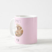 Personalized Dog Mom Photo Mug | Custom Gift コーヒーマグカップ (正面左)