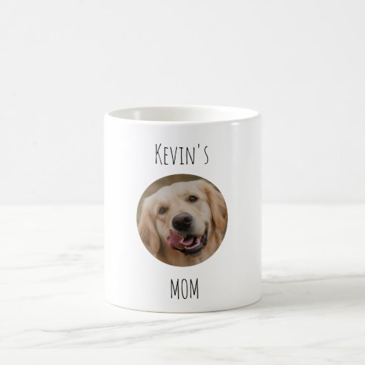 Personalized Dog Mom Photo Mug | Custom Gift コーヒーマグカップ (中央)