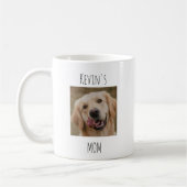 Personalized Dog Mom Photo Mug | Custom Gift コーヒーマグカップ (左)