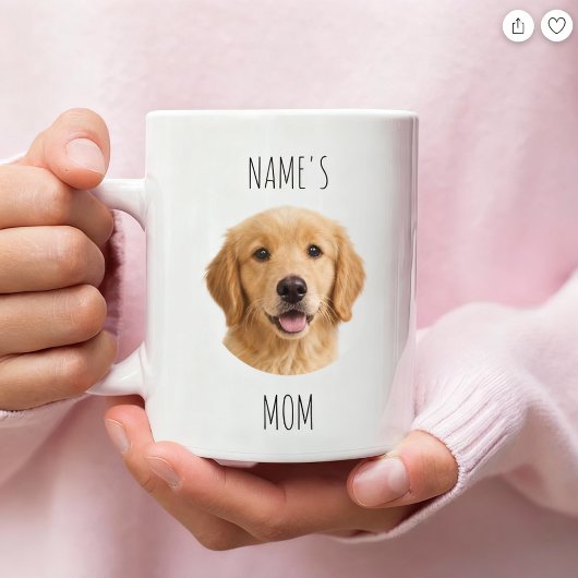 Personalized Dog Mom Photo Mug | Custom Gift コーヒーマグカップ
