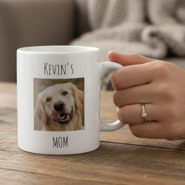 Personalized Dog Mom Photo Mug | Custom Gift コーヒーマグカップ