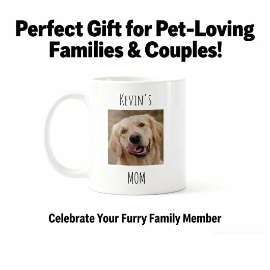 Personalized Dog Mom Photo Mug | Custom Gift コーヒーマグカップ