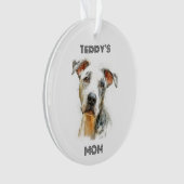 Personalized Dog Mom Photo Ornament | Custom Gift オーナメント (正面)