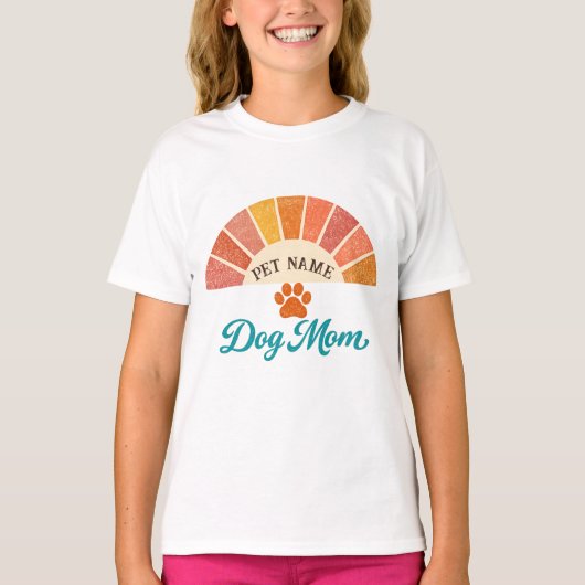 ★ Personalized Dog Mom Shirt ★Pet Name T-Shirt Cat Tシャツ (正面)