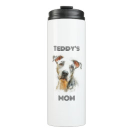 Personalized Dog Mom Thermal Tumbler | Custom Gift タンブラー