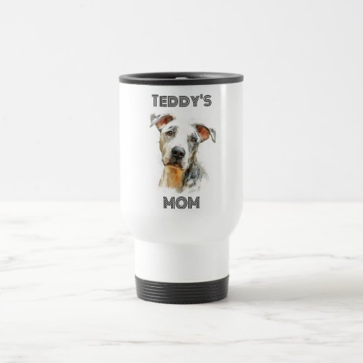 Personalized Dog Mom Travel Mug | Custom Gift トラベルマグ (中央)