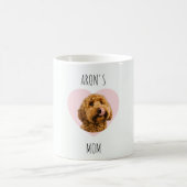 Personalized Dog Mom Valentine Mug | Custom Pet Ph コーヒーマグカップ (中央)