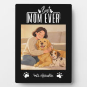 Personalized Dog Mom with Custom Name | Happy  フォトプラーク (正面)