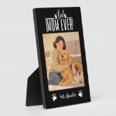 Personalized Dog Mom with Custom Name | Happy  フォトプラーク (側面)