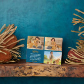 Personalized Dog Mom with Custom Name | Happy  フォトプラーク (側面)