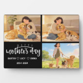 Personalized Dog Mom with Custom Name | Happy  フォトプラーク (正面)