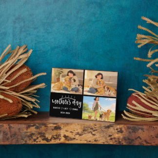 Personalized Dog Mom with Custom Name | Happy フォトプラーク