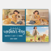 Personalized Dog Mom with Custom Name | Happy フォトプラーク (正面)