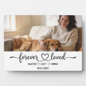 Personalized Dog Mom with Custom Name | Happy  フォトプラーク (正面)