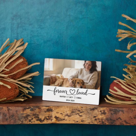 Personalized Dog Mom with Custom Name | Happy  フォトプラーク (側面)