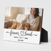Personalized Dog Mom with Custom Name | Happy  フォトプラーク (側面)