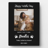 Personalized Dog Mom with Custom Name | Happy  フォトプラーク (正面)