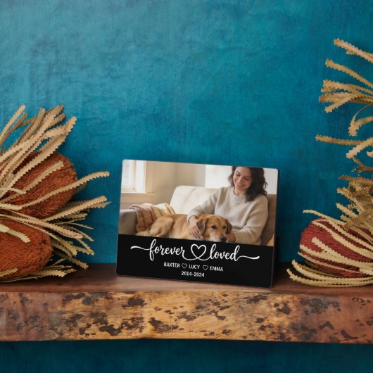 Personalized Dog Mom with Custom Name | Happy  フォトプラーク (側面)