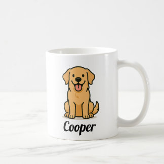 Personalized Dog Mug – Cute Golden Retriever Gift コーヒーマグカップ