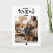 Personalized Dog Name Card – Happy Mother’s Day カード (正面)