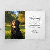 Personalized Dog Name Card – Happy Mother’s Day カード (内部)