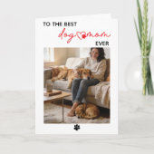 Personalized Dog Name Card – Happy Mother’s Day カード (正面)