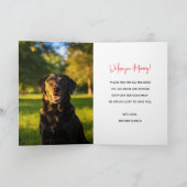 Personalized Dog Name Card – Happy Mother’s Day カード (内部)