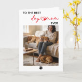 Personalized Dog Name Card – Happy Mother’s Day カード (黄色い花)