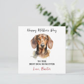Personalized Dog Name – Happy Mother’s Day  カード (スタンド正面)