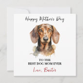 Personalized Dog Name – Happy Mother’s Day  カード (正面)