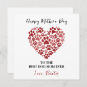 Personalized Dog Name – Happy Mother’s Day  シーズンカード (正面/裏面)