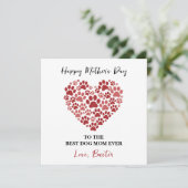 Personalized Dog Name – Happy Mother’s Day  シーズンカード (スタンド正面)