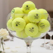 Personalized Dog Parent Wedding Favor テニスボール