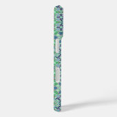 Personalized Dog Pet Photo Green Mandala Pattern Case-Mate iPhoneケース (裏面 / 右)
