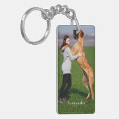 Personalized Dog Photo  キーホルダー (正面左)
