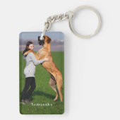 Personalized Dog Photo  キーホルダー (裏面)