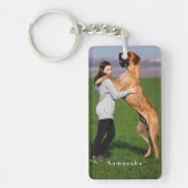 Personalized Dog Photo  キーホルダー (正面)